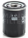 Фильтр масляный MANN-FILTER W 67 