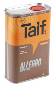 Масло моторное синтетическое TAIF ALLEGRO 0W-20 (1 л) API SP, ILSAC GF-6А