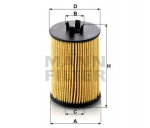 HU 612/1 X  Масляный фильтр MANN-FILTER