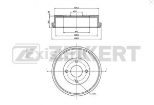 Барабан тормозной ZEKKERT BS5533