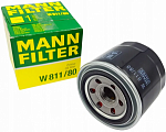 Фильтр масл MANN-FILTER  W 811/80  Hyundai Accent, Elantra, Getz, Sonata, Santa Fe